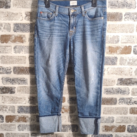 Hudson Muse Crop Skinny Distressed Jean, Sz 28. - Picture 2 of 10